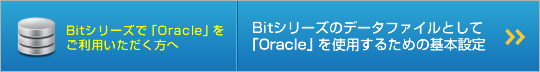 oracleをデータファイルとして使用する設定方法